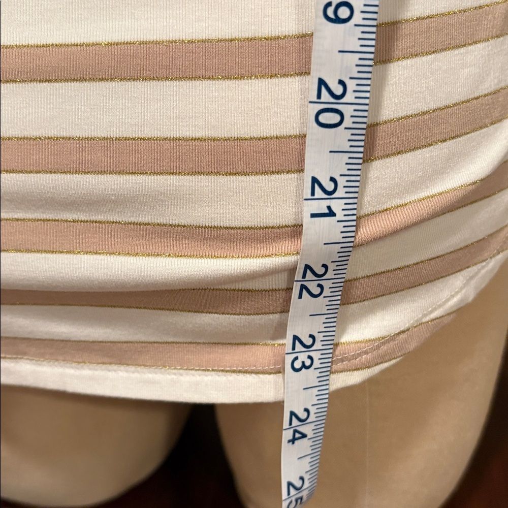 White House Black Market Striped Lace-Up Tank Size XS - Picture 7 of 10